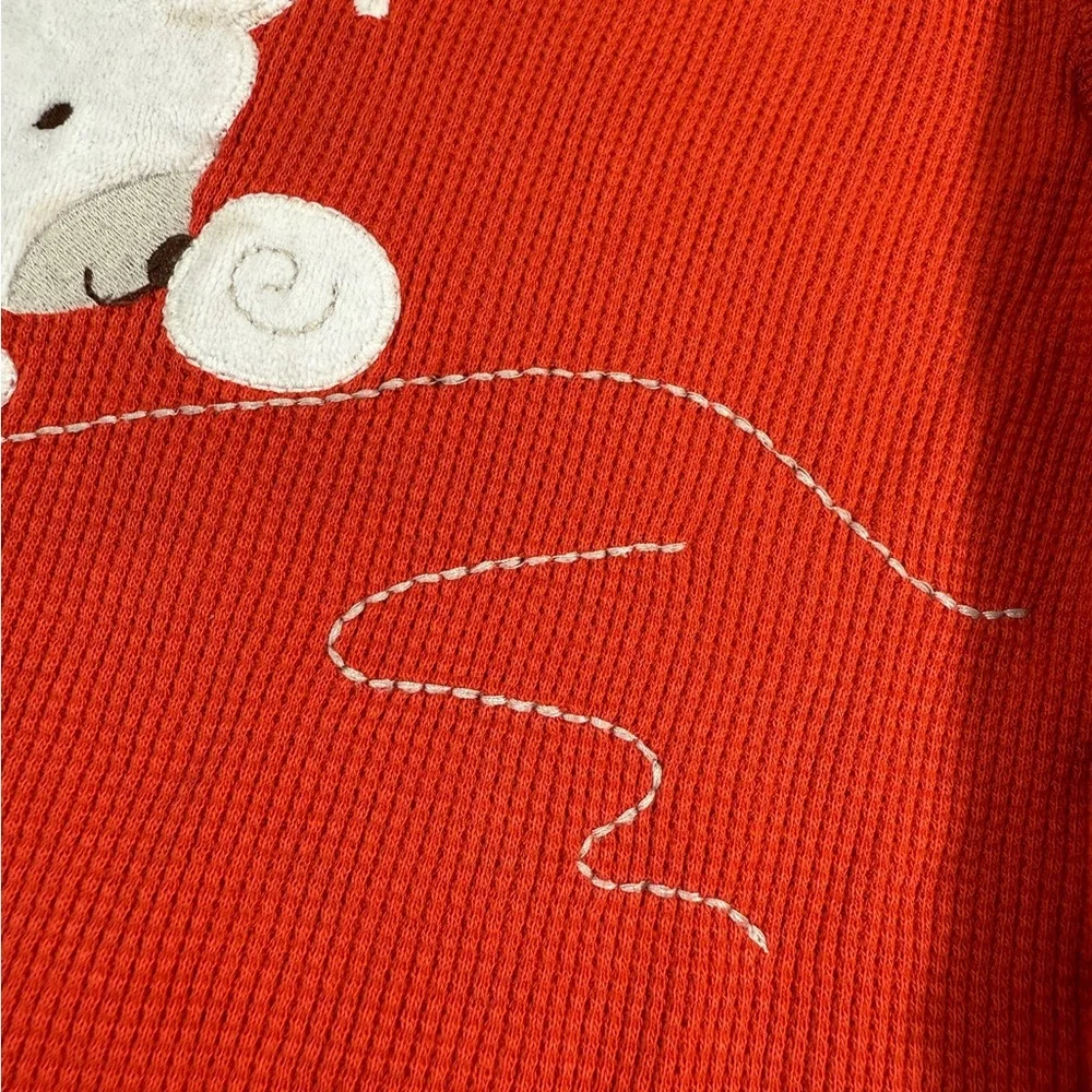GYMBOREE Baby Boys’ Snow Bear Line Embroidered Waffle Knit One Piece Size 18-24M